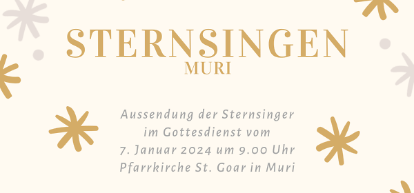 Flyer Sternsingen 2024 Muri 1